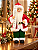 Papai Noel Decorativo Em Pé Com Lista 37cm Poliresina - Imagem 3