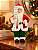 Papai Noel Decorativo Em Pé Com Lista 37cm Poliresina - Imagem 6