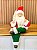 Papai Noel Verde Sentado Lista 30cm - Imagem 1