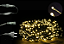 Pisca LED Strobo Fio Verde 30m com 1200 LEDs Branco Quente 127v - Imagem 1