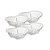 Conjunto 4 Bowls de Cristal Coração Pearl 12cm x 10cm x 4cm - Wolff - Imagem 5