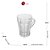 Conjunto 6 Canecas de Vidro Allure 140ml - Wolff - Imagem 6