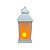 Lanterna Branca Porta Velas 31cm - Imagem 2