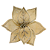 Flor Natalina 8 Petalas Dourado - Imagem 1