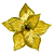 Flor Natalina 30cm 8 Pétalas Dourado - Imagem 1
