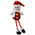 Boneco Natalino 30cm Boneco de Neve Vermelho - Imagem 1