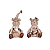 Casal de Ursos Sentados 20x12x20cm - Imagem 1