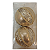 Conjunto 2 Bolas de Natal 10cm Champanhe - Imagem 1