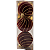 Conjunto 3 Bolas de Natal 8cm Decorada Vinho - Imagem 1
