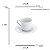 Conjunto 6 Xícaras de Café de Porcelana Limoges com Pires Vendange 100ml - Wolff - Imagem 4