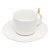 Conjunto 2 Xícaras de Chá de Cerâmica Colibri com Pires Branco 170ml - Wolff - Imagem 5