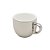 Conjunto 6 Xícaras de Café com Pires de Porcelana e Suporte Versa Prata/Branco 90ml - Wolff - Imagem 9
