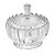 Potiche Decorativo de Cristal com Tampa Geneva 11cm x 11cm - Wolff - Imagem 1