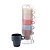 Conjunto 6 Xícaras de Café Empilháveis de Cerâmica com Suporte Coloridas 90ml - Wolff - Imagem 1