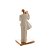 Figura Decorativa Família Unida de Resina Branco 9cm x 7cm x 20cm - Wolff - Imagem 2