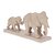 Escultura Elefantes em Poliresina Bege - Mart - Imagem 3