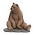 Escultura Urso Poliresina 30cm - Mart - Imagem 1