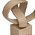 Escultura Abstrata Poliresina Areia 26cm - Mart - Imagem 3