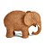 Escultura Elefante Poliresina 14cm - Mart - Imagem 1