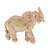 Escultura Elefante Poliresina Bege 15cm - Mart - Imagem 2