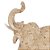 Escultura Elefante Poliresina Bege 26cm - Mart - Imagem 3