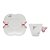 Conjunto 6 Xícaras de Café de Porcelana com Pires Borboletas Branco 100ml - Wolff - Imagem 2