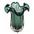 Vaso de Vidro Italy Verde Esmeralda 19cm x 24cm - Wolff - Imagem 2