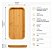 Petisqueira Bambu Retangular Bandeja Servir 32x11cm - Imagem 3