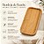 Petisqueira Bambu Retangular Bandeja Servir 32x11cm - Imagem 5