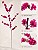 Haste Cerejeira Galho Lilas Fucsia 1,20m Decoração - Imagem 4