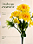 Buquê Floral Mini Margarida X5 Amarelo Para Vaso E Arranjos - Imagem 5