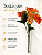 Buquê Floral Mini Margarida X5 Laranja Para Vaso E Arranjos - Imagem 7