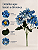 Buquê De Dália Azul X5 Para Arranjos Decorativos - Imagem 3