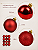 Kit 12 Bolas Natal 4cm Vermelha Escura Brilhante Fosca Glitter - Imagem 5