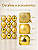 Kit 12 Bolas Natal 4cm Dourada Brilhante Fosca Glitter - Imagem 5