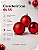 Kit 3 Bolas de Natal Vermelho 10cm Brilhante Fosca e Glitter - Imagem 7