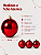 Kit 3 Bolas de Natal Vermelho 10cm Brilhante Fosca e Glitter - Imagem 3