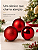 Kit 3 Bolas de Natal Vermelho 10cm Brilhante Fosca e Glitter - Imagem 9
