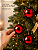 Kit 3 Bolas de Natal Vermelha 10cm Brilhante - Imagem 3