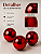 Kit 3 Bolas de Natal Vermelha 10cm Brilhante - Imagem 5