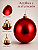 Bola de Natal Vermelha Escura 12cm Brilhante - Imagem 5