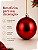 Bola de Natal Vermelha Escura 15cm Brilhante - Imagem 8