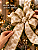 Fita Decorativa Aramada Champagne Dourada 6,3cm 9,14m - Imagem 6