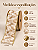 Fita Decorativa Aramada Champagne Dourada 6,3cm 9,14m - Imagem 4