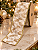 Fita Decorativa Aramada Champagne Dourada 6,3cm 9,14m - Imagem 3