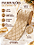 Fita Decorativa Aramada 10cm x 9,14m Champagne Dourada - Imagem 4