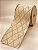 Fita Decorativa Aramada 10cm x 9,14m Champagne Dourada - Imagem 1
