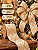Fita Decorativa Aramada 10cm x 9,14m Champagne Dourada - Imagem 6