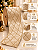 Fita Decorativa Aramada 10cm x 9,14m Champagne Dourada - Imagem 2