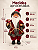 Papai Noel Decorativo De Natal Em Pé 37cm Vinho Poliresina - Imagem 3